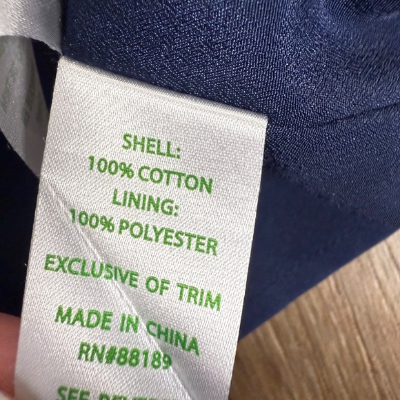 Lilly Pulitzer Women's Demi Strapless Navy Gold Embroidered Dress Size 0 Formal - Picture 9 of 11